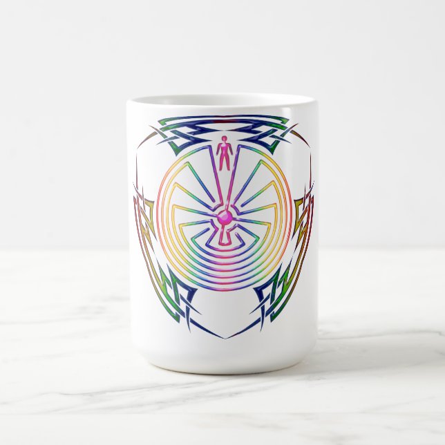 Mug L'homme dans le Maze - Tatouage tribal (Centre)