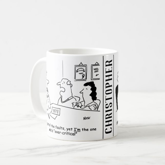 Mug L'homme et la femme dans le bureau d'orientation d (Devant gauche)