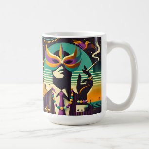 Mug L'Homme Fumeur Mardi Gras Rétro Milieu de Siècle 6