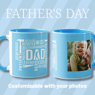 Mug L'homme Le Mythe Papa La Légende photo personnalis