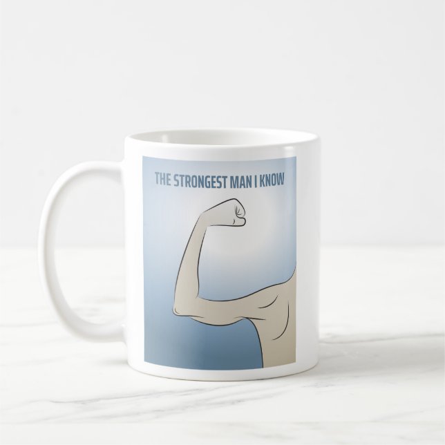 MUG L'HOMME LE PLUS FORT QUE JE CONNAISSE (Gauche)
