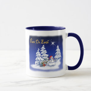 Mug L'homme neige d'hiver paix sur Terre
