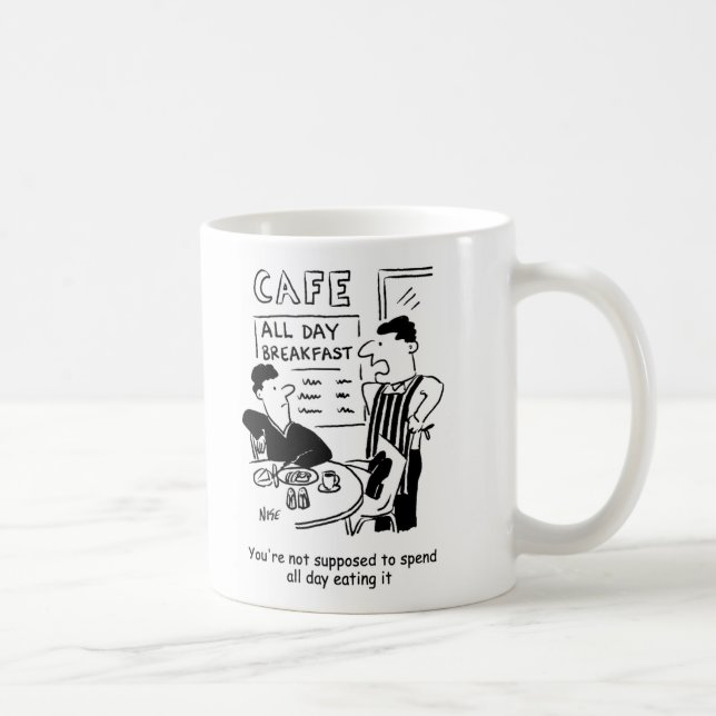 Mug L'homme passe toute la journée à manger un petit-d (Droite)