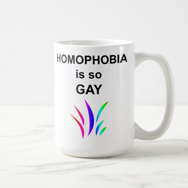 Mug L'homophobie est si gay (Droite)