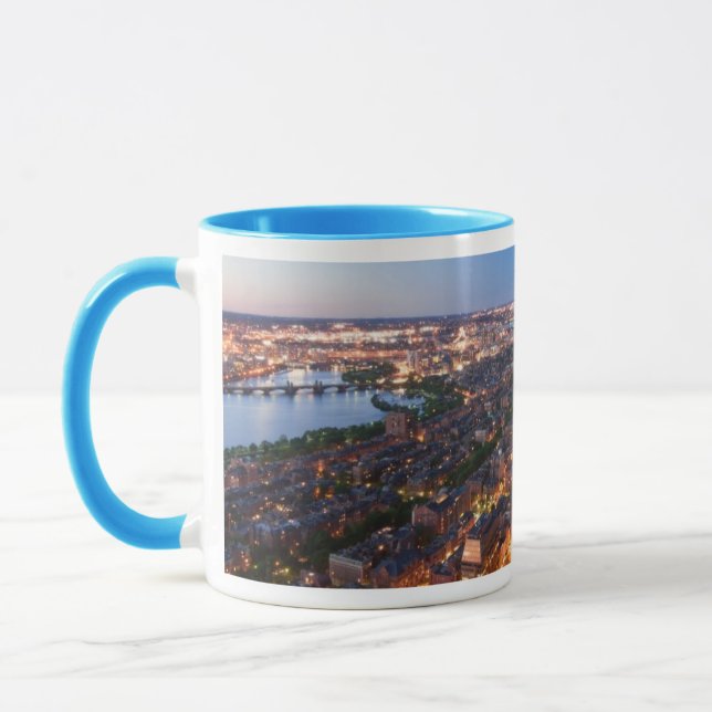 Mug L'horizon de Boston au crépuscule (Gauche)