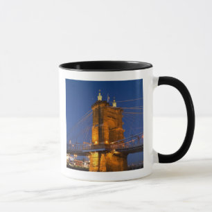 Mug L'horizon de Cincinnati, Ohio, États-Unis au crépu