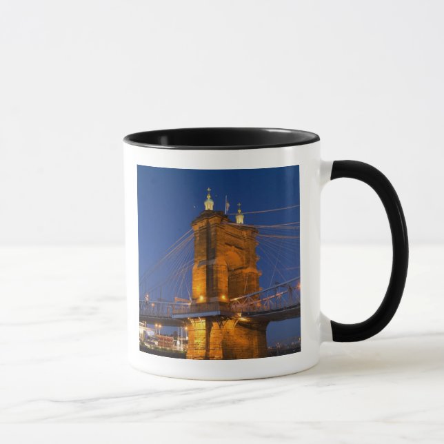 Mug L'horizon de Cincinnati, Ohio, États-Unis au crépu (Droite)