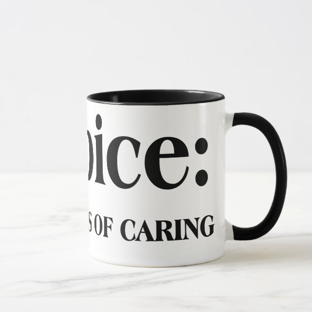 Mug L'hospice est dans les affaires des soins de (Droite)