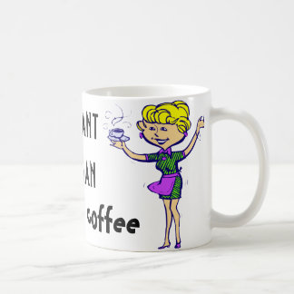 Mug L'humain instantané ajoutent juste le café