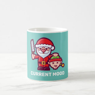 Mug L'humeur actuelle Père Noël et Elfe