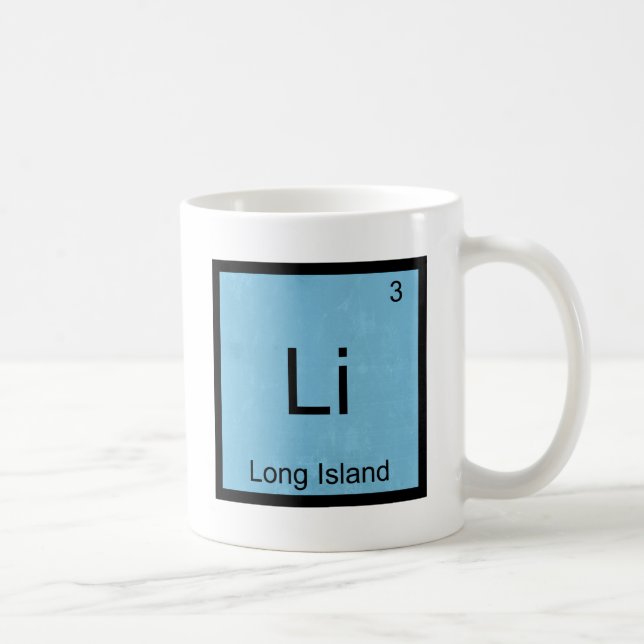 Mug Li - Long Island Funny Chemistry Élément Symbole T (Droite)