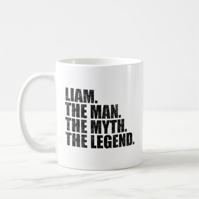 Mug Liam nom, Liam L'Homme Le Mythe La Légende (Gauche)