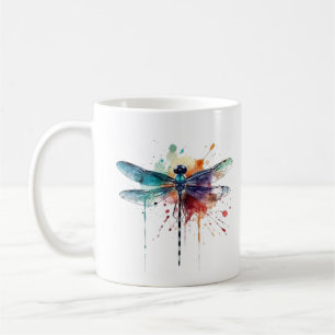 Mug Libellule Aquarelle Vibrante