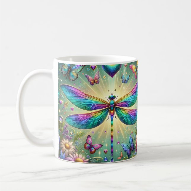Mug Libellule Arc-en-Ciel (Gauche)