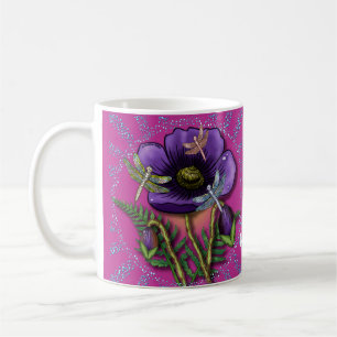 Mug Libellule Coquelicot Pourpre