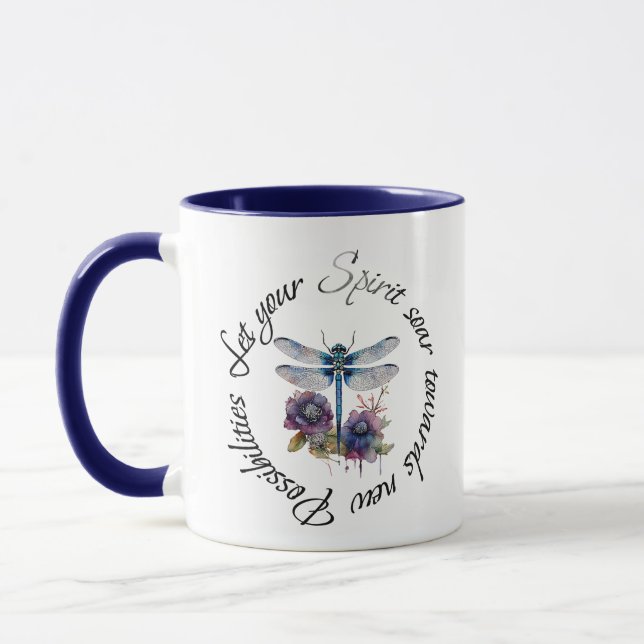 Mug Libellule - esprit de nouvelles possibilités (Gauche)