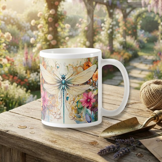 Mug Libellule Et Fleurs Sauvages (Créateur téléchargé)