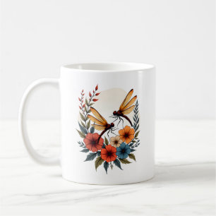 Mug Libellule Florale Bohème