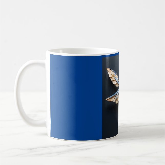 Mug libellule origami (Gauche)