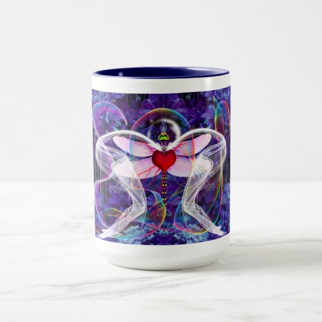 Mug Libellule Psychédélique Surréaliste (Centre)