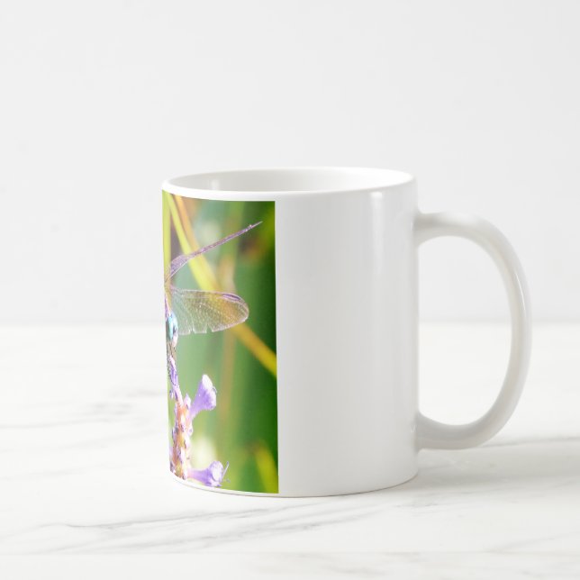 Mug libellule turquoise et violette (Droite)