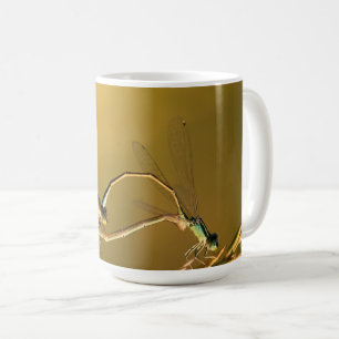 Mug Libellules Dorées Photographie Macro Originale