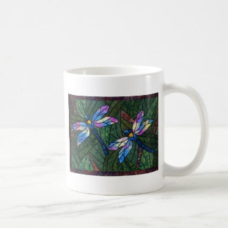 Mug Libellules en verre souillé