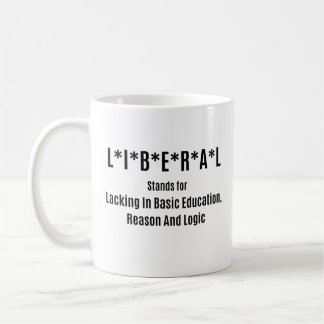 Mug Libéral Manquant d'Éducation de Base
