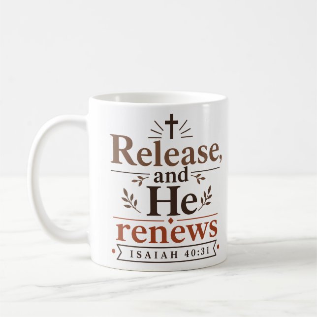 Mug Libérez Et Il Renouvelle Citation Chrétienne Moder (Gauche)