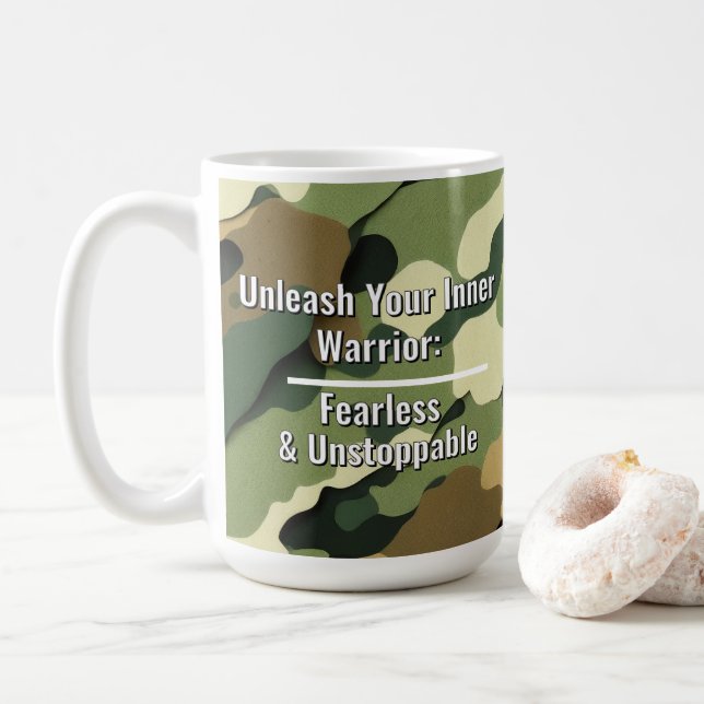 Mug "Libérez votre guerrier intérieur" (Avec donut)