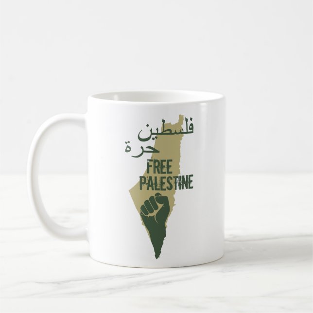 Mug liberté de la palestine libre pour la palestine (Gauche)