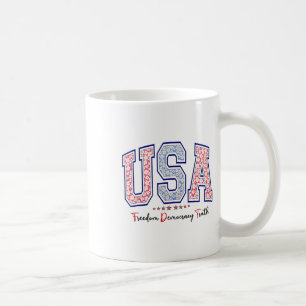 Mug Liberté Démocratie Vérité États-Unis Anti-trump 4