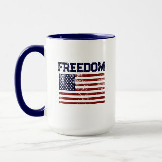 Mug Liberté du drapeau américain