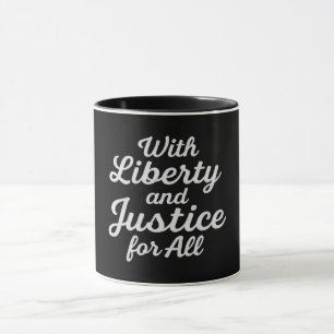 Mug Liberté et justice pour tous pour la liberté de pr
