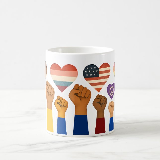 Mug Liberté et justice pour tous pour la liberté de pr (Centre)