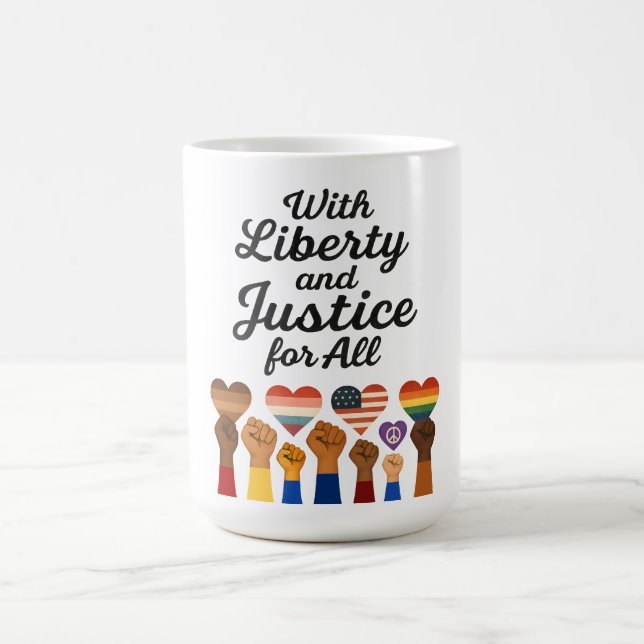 Mug Liberté et justice pour tous pour la liberté de pr (Centre)