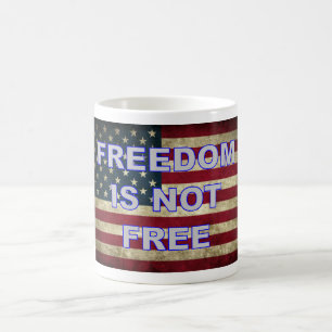 Mug Liberté n'est pas libre - Drapeau américain