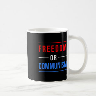 Mug Liberté Ou Communisme Drôle Élection 2024 Trump Vs