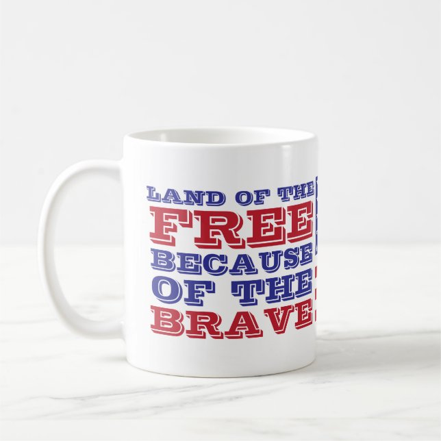 Mug Liberté patriotique 4 juillet Amérique (Gauche)