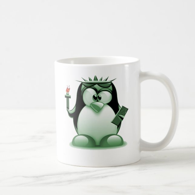 Mug Liberté Tux (Linux Tux) (Droite)