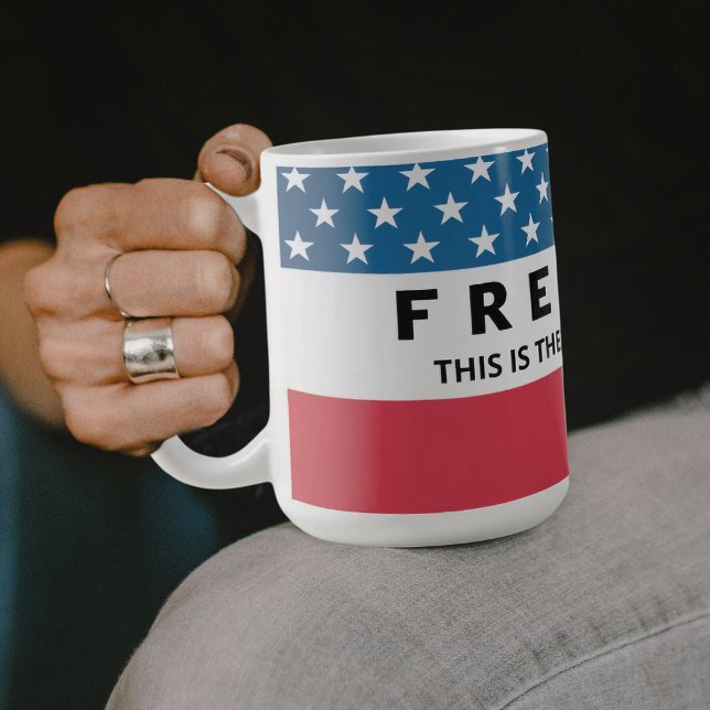 Mug Liberté Un Véritable Patriote (Créateur téléchargé)