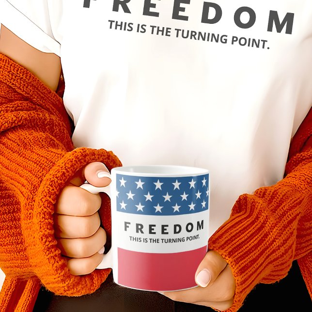Mug Liberté Un Véritable Patriote (Créateur téléchargé)