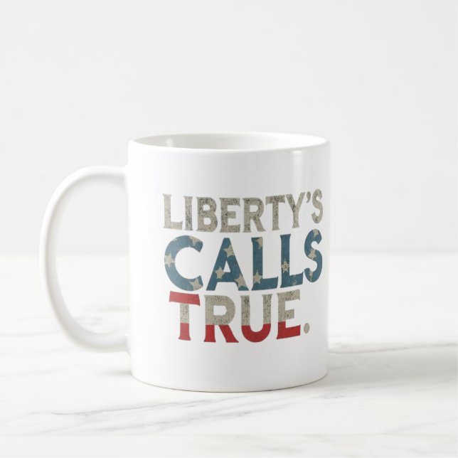 Mug Liberty, s Call True lettwer design (Gauche)