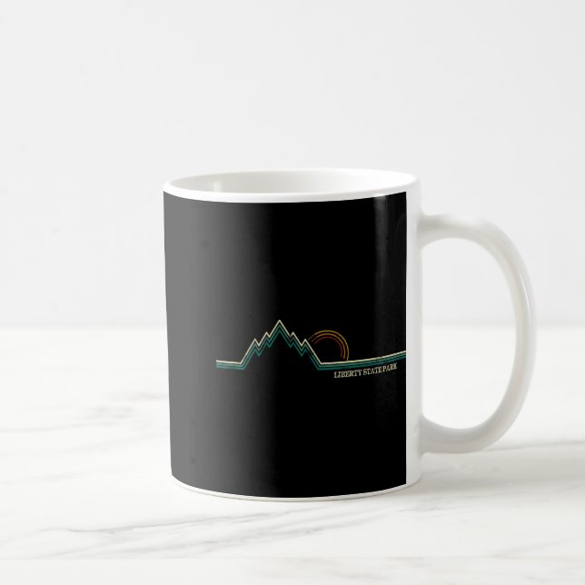 Mug Liberty State Park New Jersey Mountain Retro  (Droite)