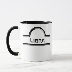 Mug LIBRA, Conception abstraite du signe zodiaque,