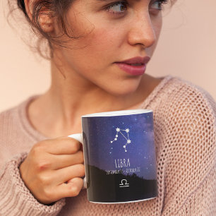 Mug Libra   Constellation Zodiaque personnalisée
