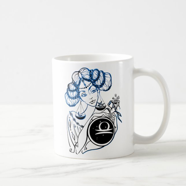 Mug Libra Dame Art déco (Droite)