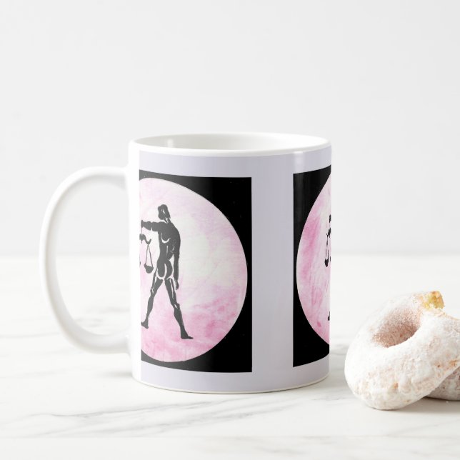 Mug Libra - Symbole zodiaque (Avec donut)
