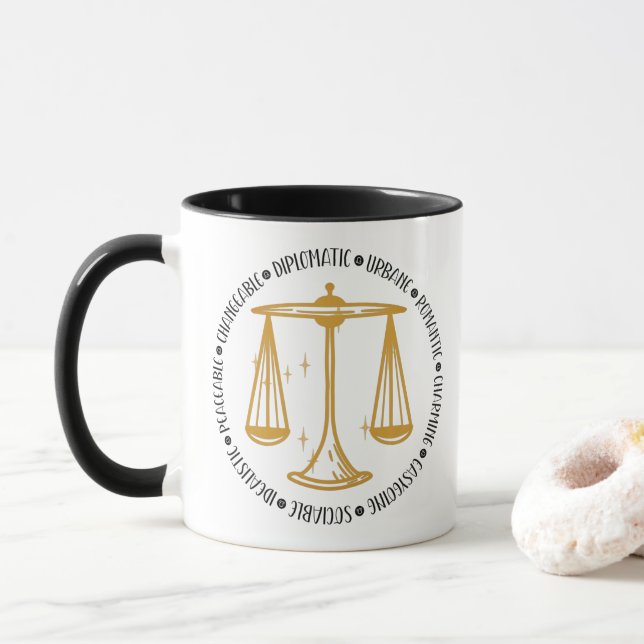 Mug Libra Zodiac Signal : Symboles, Constellation & In (Avec donut)
