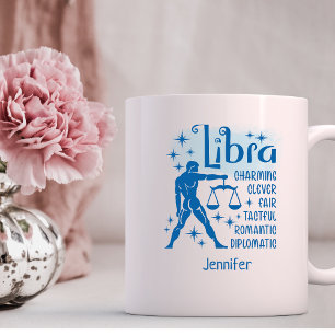 Mug Libra Zodiac Traits personnalisés Horoscope